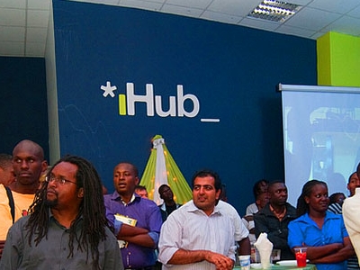 Group sitting in the iHub