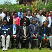 Group shot of drafters of the national broadband strategy for Kenya