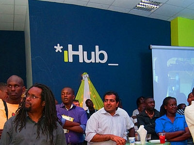 Group sitting in the iHub